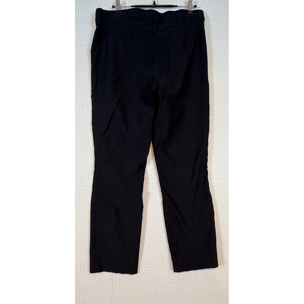 Violets & Roses Womens Black Straight Leg Stretch Dress Pants 12/31 Workwear